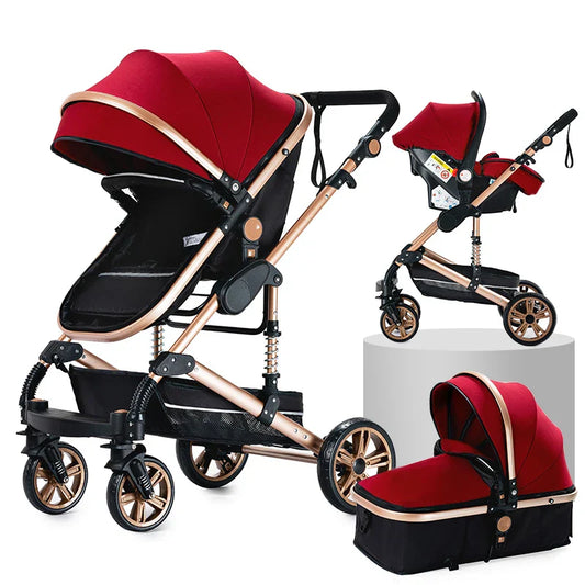 Poussette 3 en 1 Avec Base Isofix